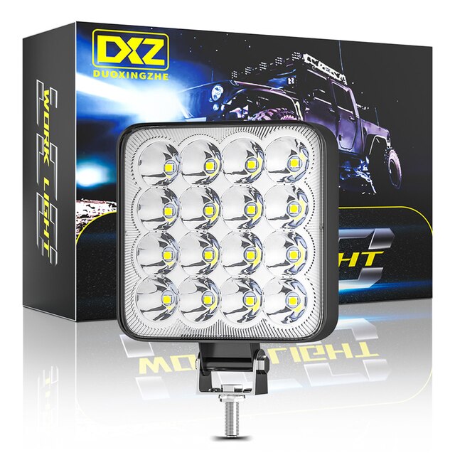 1/2 Stuks Auto Led Bar Worklight 48W Voor Offroad Werk Licht 12V Mistlamp Led tractor Koplamp Lampen Spotlight Voor Truck Atv: 1pc