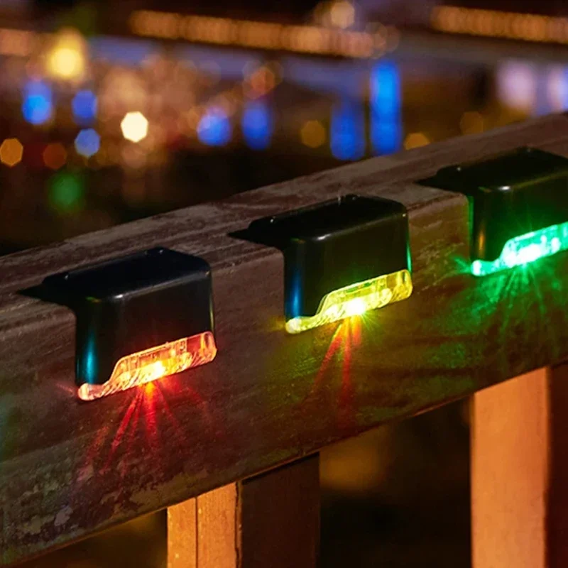 Lampy solarne LED Ogród na zewnątrz Balkon Klatka schodowa Ogrodzenie Balustrada Światła Dziedziniec Wodoodporne słoneczne zewnętrzne dekoracyjne kinkiety