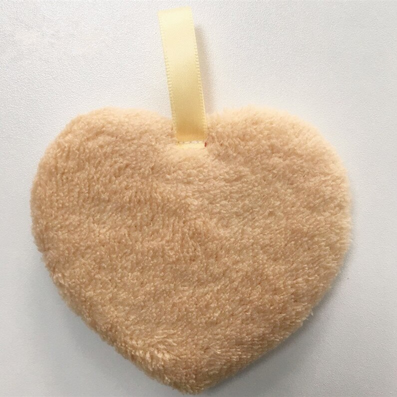 Tampons démaquillants réutilisables en microfibre, serviettes nettoyantes pour le visage, peluche, poudre nettoyante: Coffee