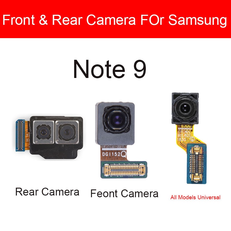 Câmera principal frontal & traseira para samsung galaxy note 9 n960f n960u n960n face id iris reconhecimento digitalização câmera cabo flex partes