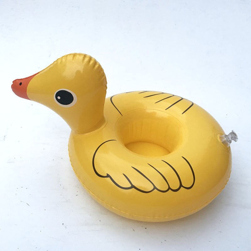 Mini fanny ombrello gonfiabile fenicottero d&#39;acqua galleggiante portabicchieri piscina giocattoli estivi: duck