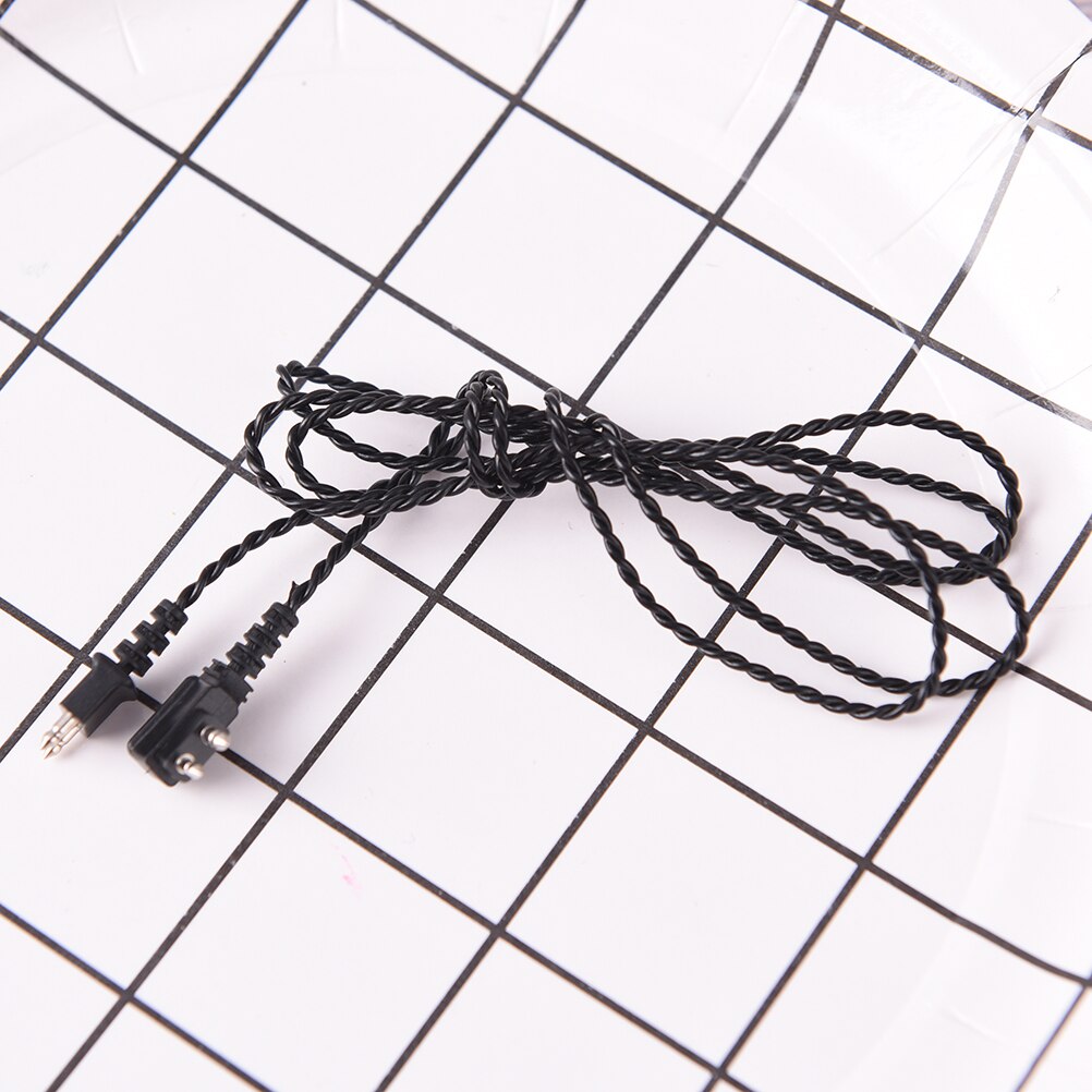 1Pc 2pin Universal Black/Beige Adapter Kabel Gehoorapparaat Ontvanger Voor Pocket Draad Standaard Netsnoer