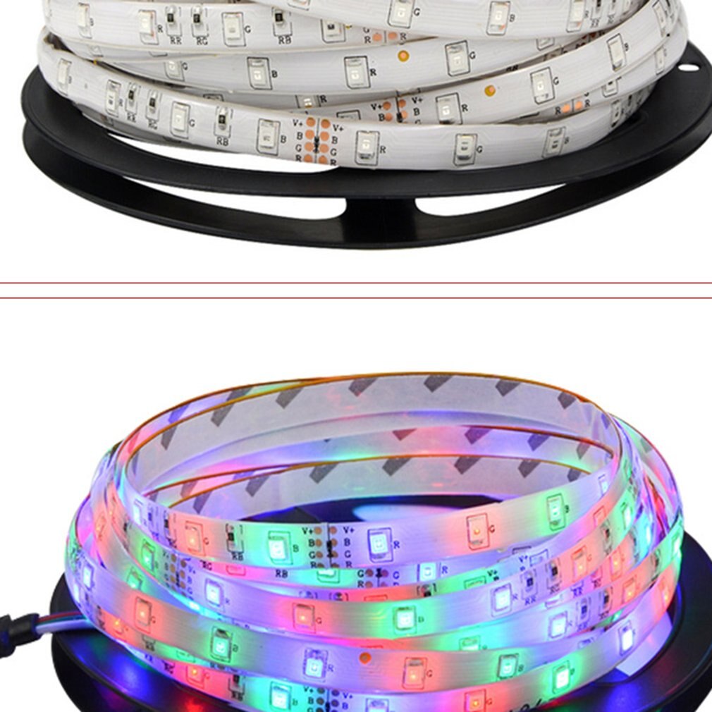 12V 5M Dream Kleur Led Strip Flexibele Verlichting Chasing Licht Strip Controle Waterdichte Led 3528 Rgb Full Color licht Led Strip Ons