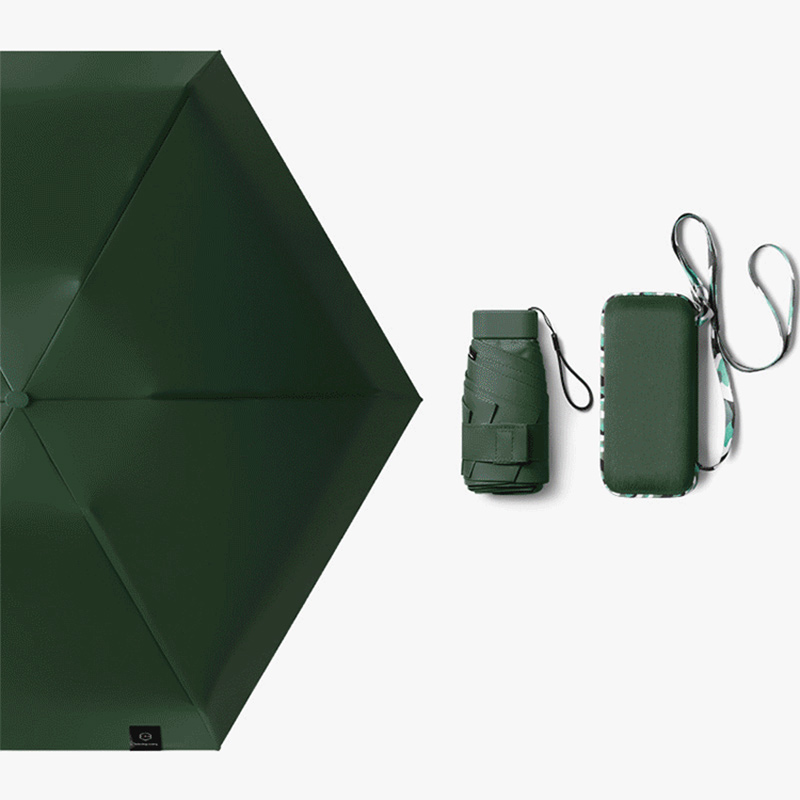 Parapluie pliant super léger, parasol portable, soleil, pluie, carte, petite taille, facile à utiliser: Rouge