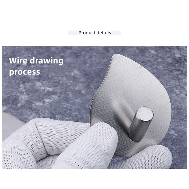 Drip Shape Stainless Steel Hook Door Hook Self Adhesive Home Wall Door Hook Clothes Hanger Bags Key Rack Towel Hanger