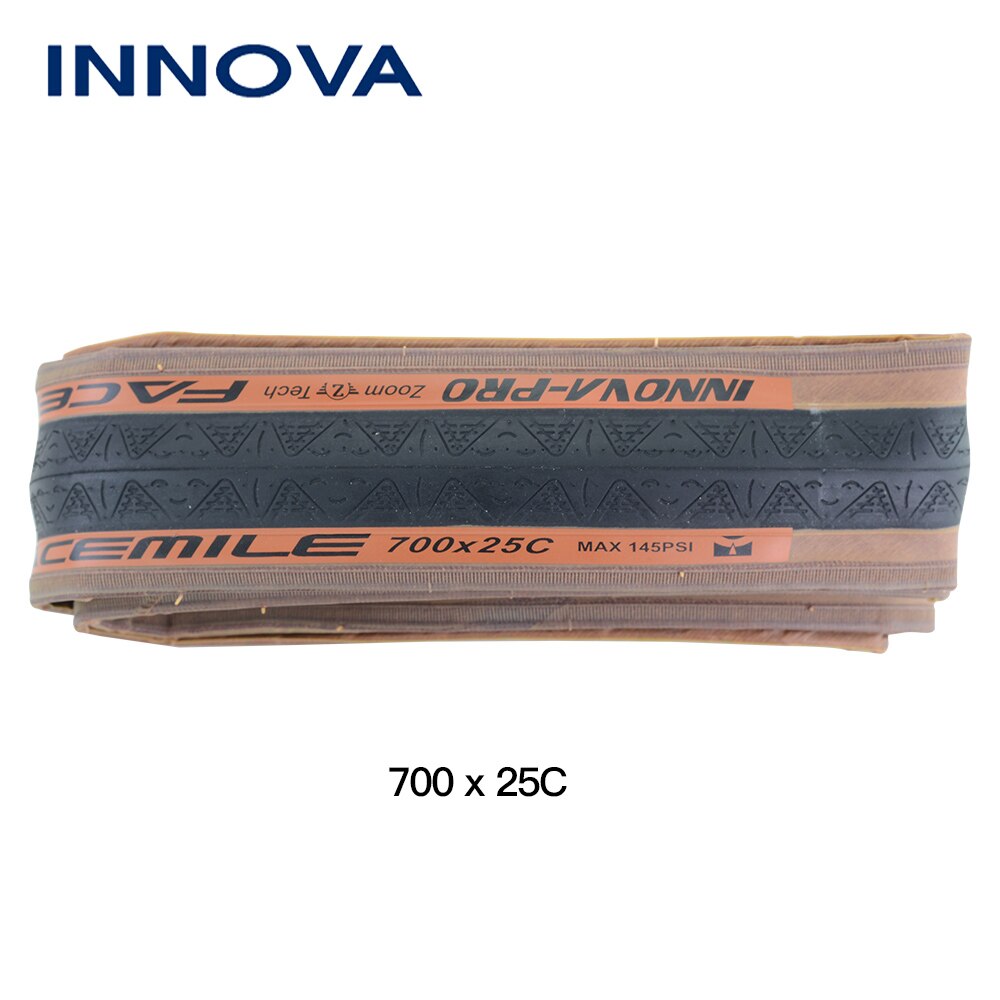 INNOVA bicycle tire 700 700 x 23C 25C 120TPI Kevlar anti puncture road bike tyres ultralight 210g Racing tires folding 700C: 700x25C