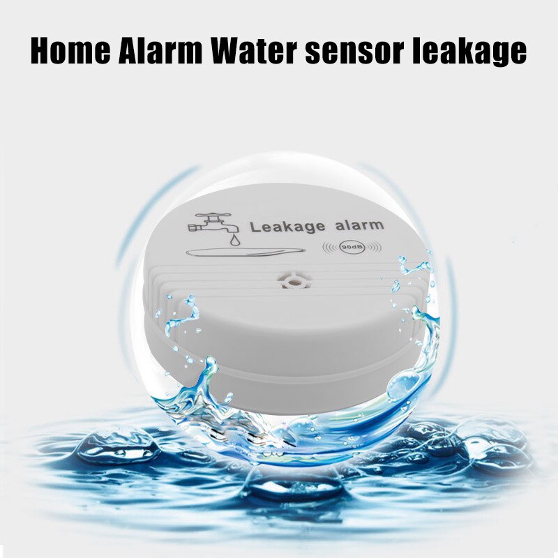 Wireless Water Alarm Independent Battery Powered Water Alarm Sensor Detector 85dB Sounder Water Leakage Alarm Detector T