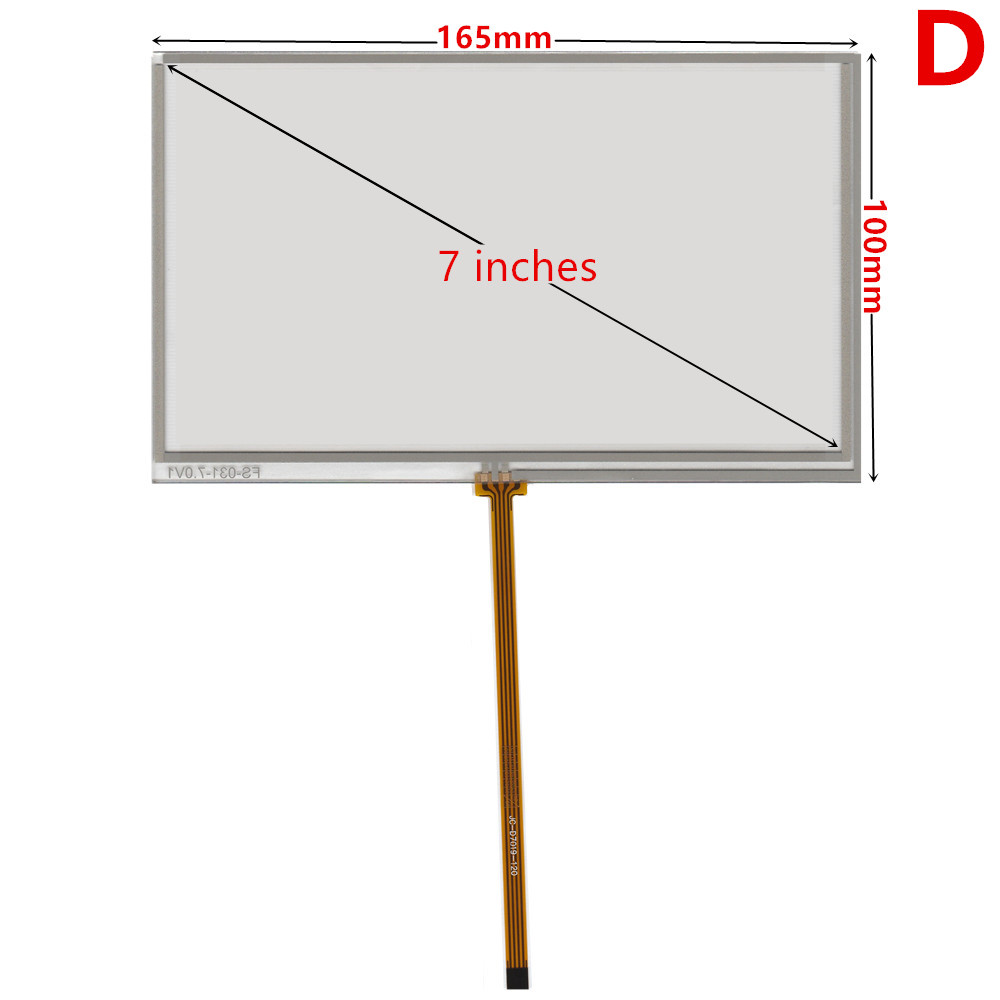 7 inch AT070TN92 V.X AT070TN90 LCD Screen Car Display 165*100 4-wire Resistive Touch Screen Car Navigation DVD LCD: Brown