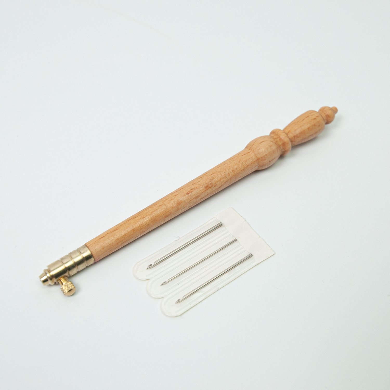 Uncinetto per tamburello con 3 aghi, strumento per ricamo, manico per gancio Luneville con fa da ricamo di nuovo design: Default Title