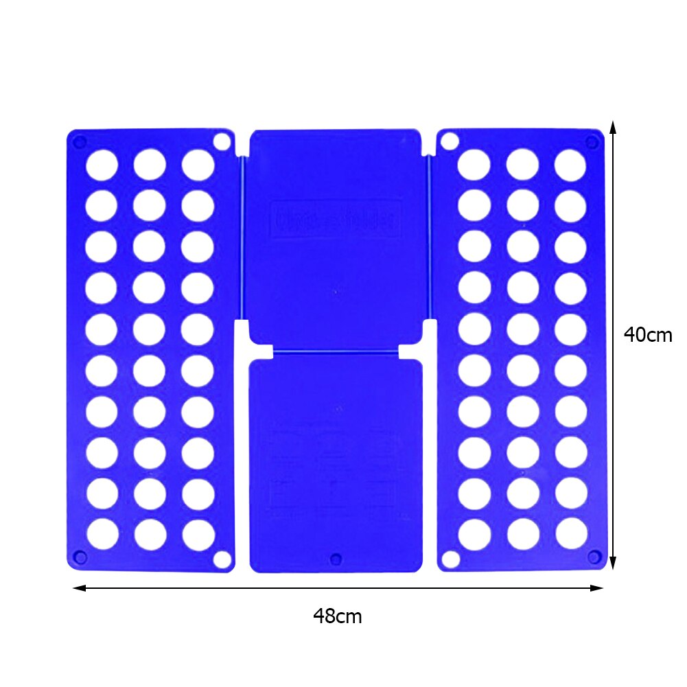 Planche à plier les vêtements pour adultes et enfants, pliage de dossier en plastique pratique détacha toutes les tailles pliage rapide des vêtements t-shirts: Blue for Kid