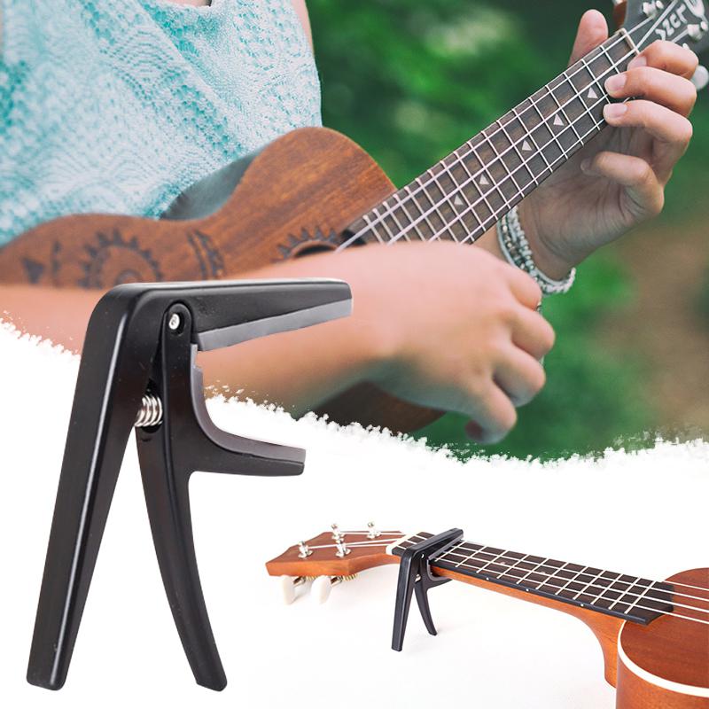 Ukulele capo 4 strenge hawaii guitar capoer enkelthånds hurtigskift ukelele capo guitar dele & tilbehør