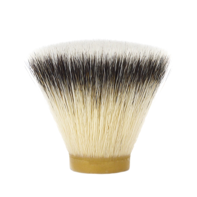 Dscosmetic 26mm bløde syntetiske fibre flad top barberbørste knuder til mand barberkost