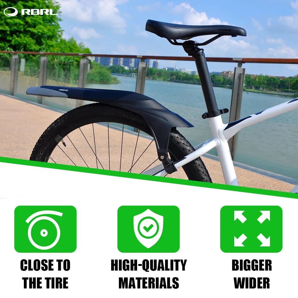 RBRL Bicycle fender Wings for Bicycle 29 Mud Flaps for Bicycle Mountain Bike Fender Quick Release 24 to 29 Inch Mtb Accessories
