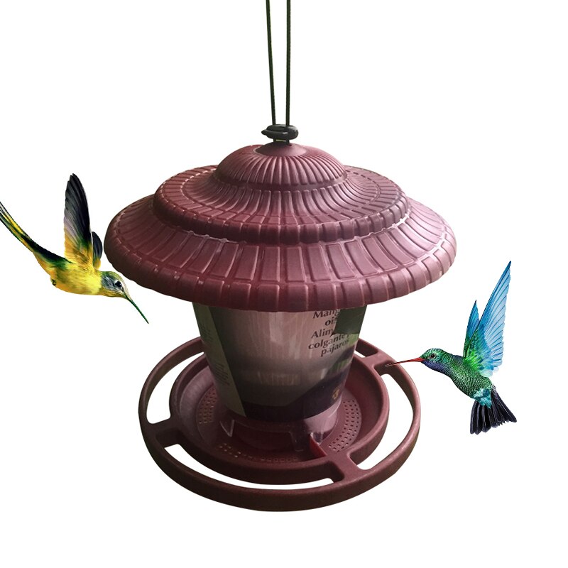 Bird Feeders Small Waterproof Wild Bird Feeder Hanging for Garden Yard House Outdoor Hanging Decoration Withstand Wind and Rain
