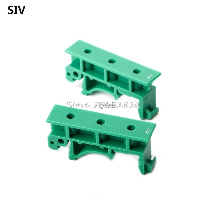 SIV 1 Set of Simple PCB Circuit Board Mounting Bracket For Mounting DIN Rail Mounting 2x Adapter+4x Screws Z9