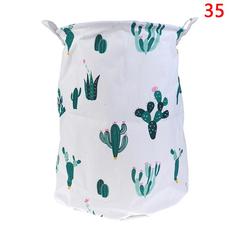 Corbeille à jouets pliable avec grande capacité, divers modèles, cygne rose, chat, dinosaure, boîte de rangement pour la maison, panier à linge , 35x40: N35