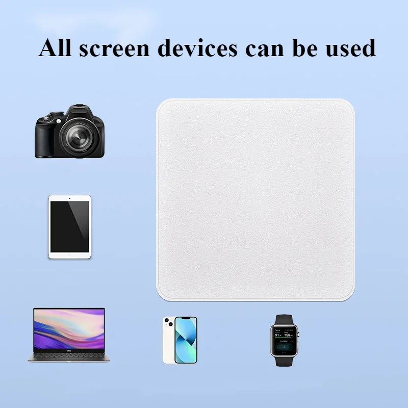 2 st. polerdukar för apple iphone nanotexturerad skärmrengöringsduk för ipad macbook apple watch linsdisplay avtorkning