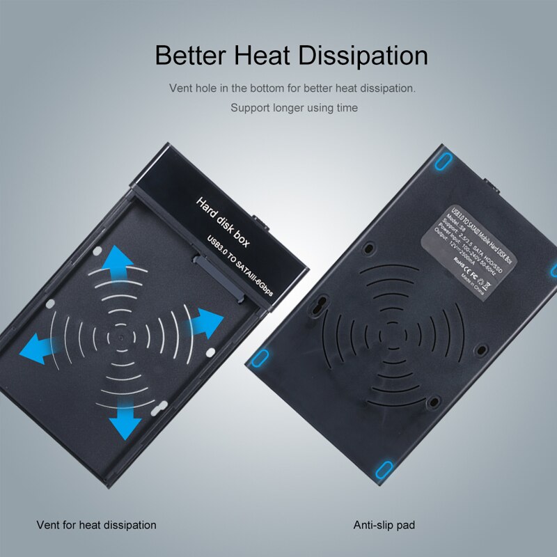 USB 3.0 To Sata Adapter With Power Supply EU US UK For 2.5 3.5 Inch SSD HDD Hard Drive Disk Enclosure Universal SATA Cable Box