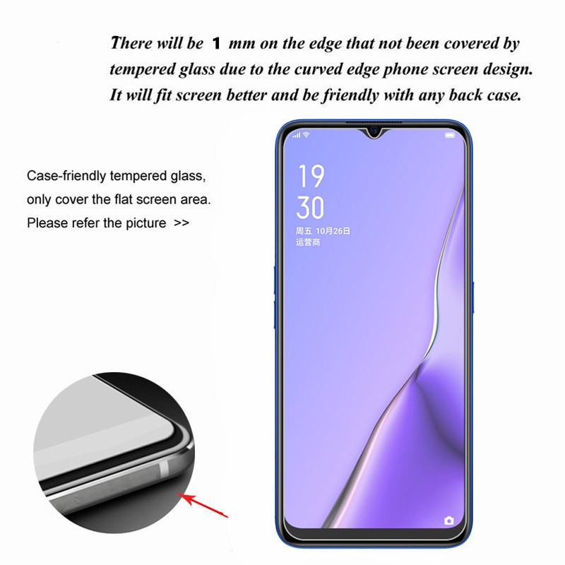 2 pièces pour OPPO A9 verre pour OPPO A9 Film de verre trempé HD 9H dur protecteur d'écran verre de protection pour OPPO A9