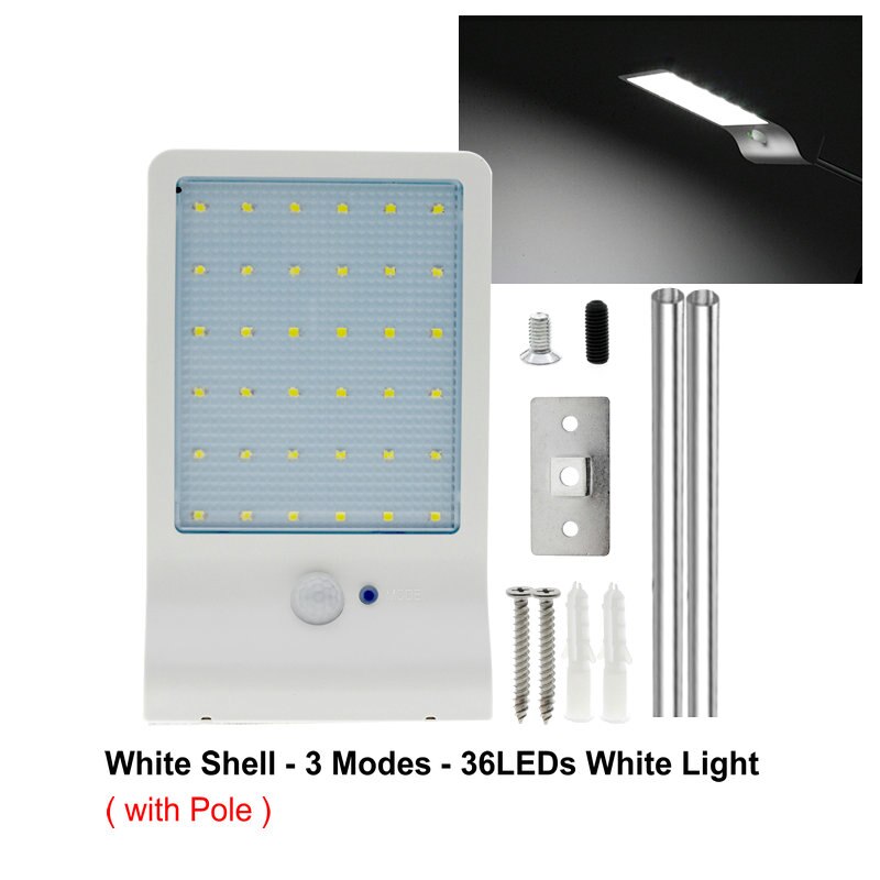 Led Zonne-straat Licht Outdoor Verlichting Pir Motion Sensor Waterdicht Voor Tuin Muur Afstandsbediening Energiebesparende Straat Lampen: Type 6