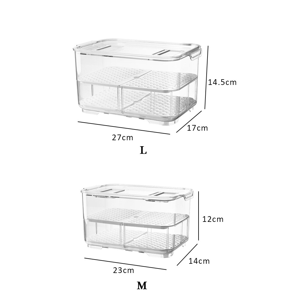 Food Storage Box Refrigerator Special Storage Kitchen Plastic Box Fridge Storage Container Kitchen Vegetable Fruit Fresh Box