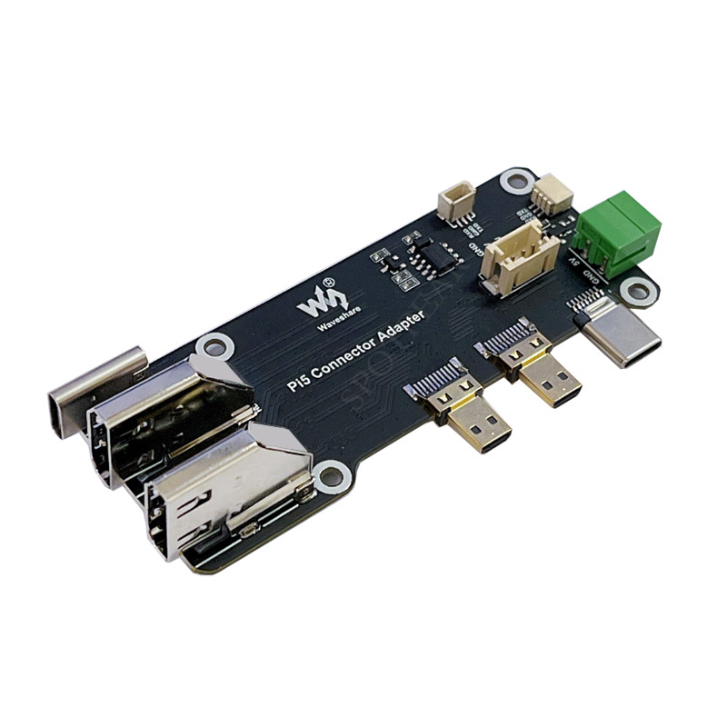 Raspberry Pi 5/4B Adapter Micro HDMI to HDMI 4K All Ports To Pi's USB Side Adapter Board HAT for PI5