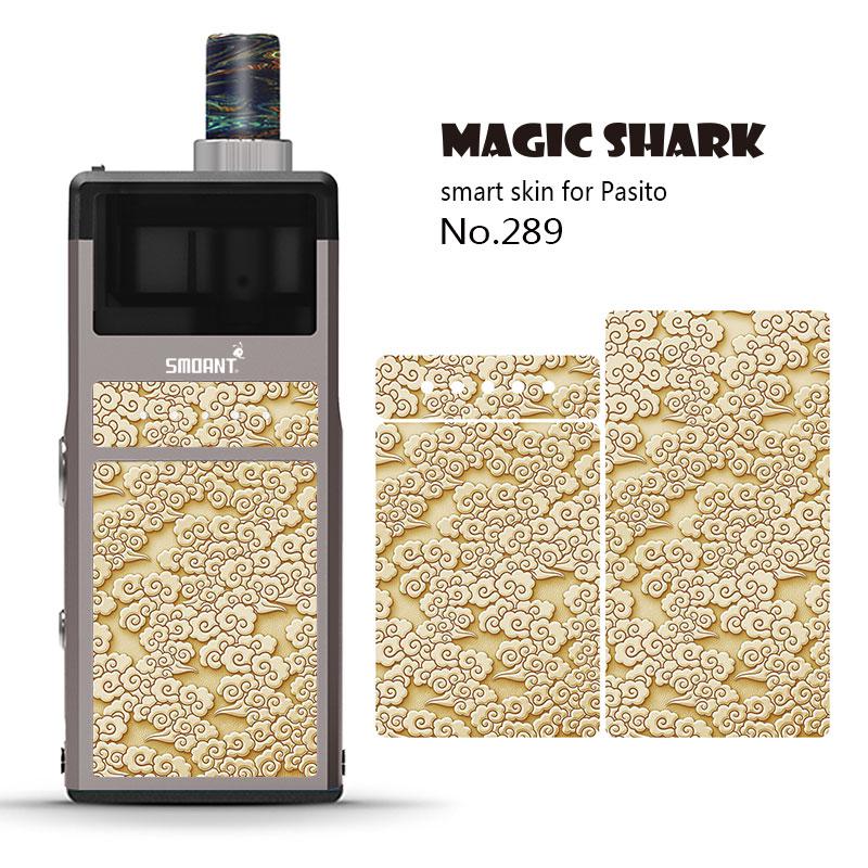 Magic Shark Cartoon Duck Mario Tiger Fox Weave Ultra Thin Skin Film Cover Pod Vape Sticker Case for Smoant Pasito: 289