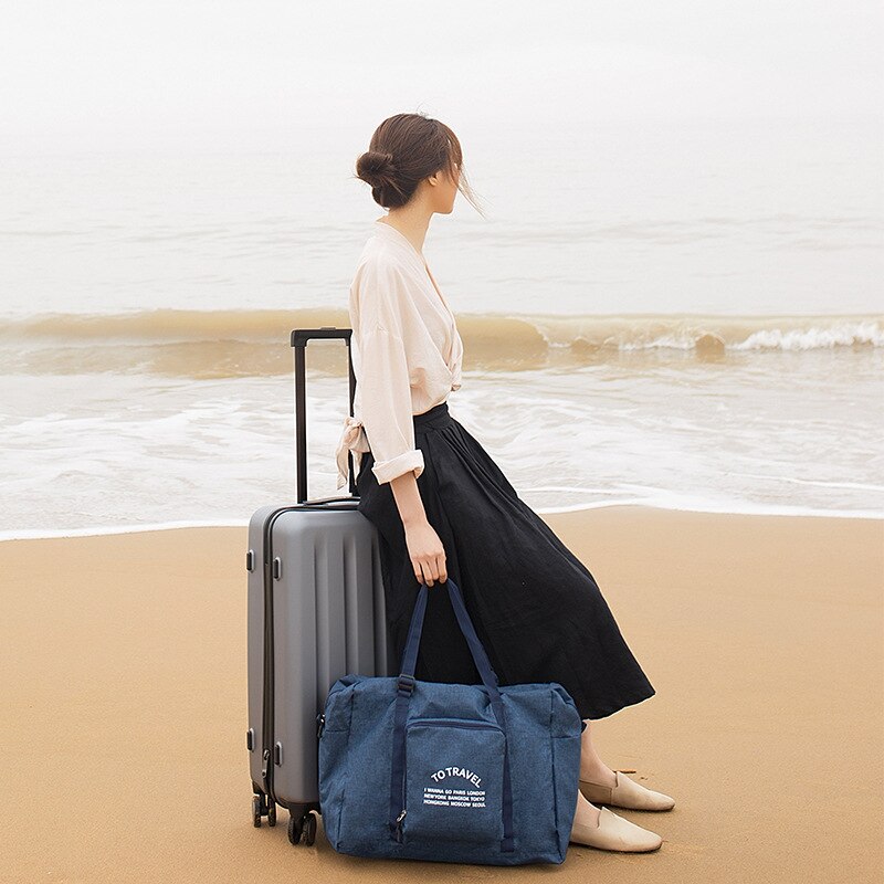 Waterdichte reistas met grote capaciteit, opvouwbare kleding, handbagage, organizer, opbergtas, weekendtas, trolleytas, reistas