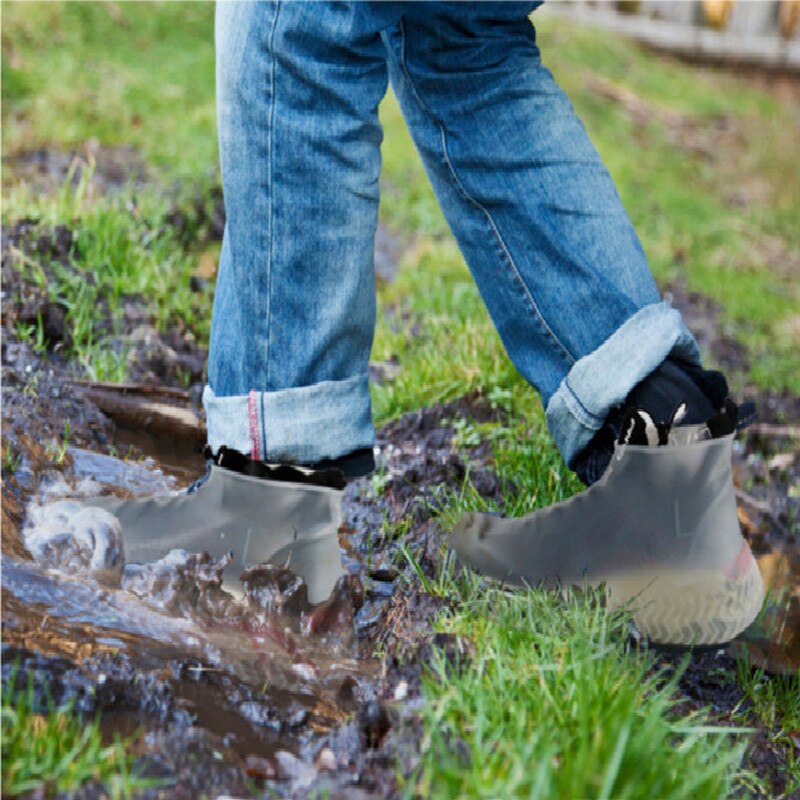 Couvre-chaussures en Silicone imperméable, antidérapant, épais, pour Camping en plein air, pour hommes, femmes et enfants, couvre-bottes, équipement de pluie