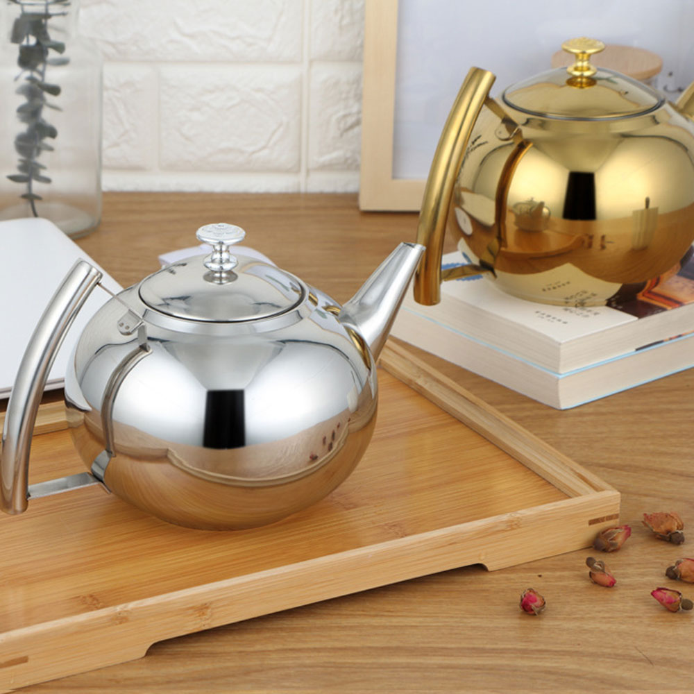 1.5L/2L Draagbare Waterkoker Rvs Waterkoker Koffie Pot Thee Pot Met Filter Keuken Koken Tool Voor Restaurant hotel