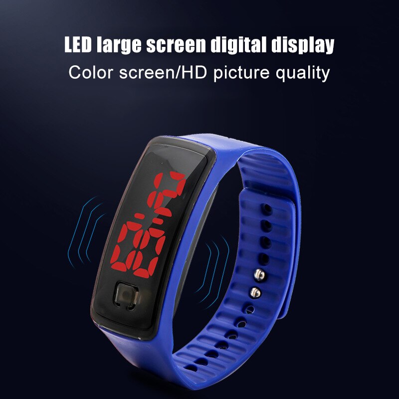 Led digitaal horloge led touchscreen met siliconen band lichtgevend casual horloge pols unisex  fs99