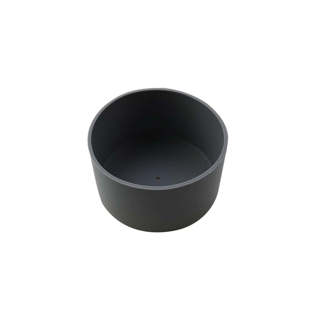 5.5cm Water Cup Mat Silicone Thermos Coasters 55mm Cup Bottom Ring Wear Resistant Shatter Resistant Bottom Cover Coaster: Beige