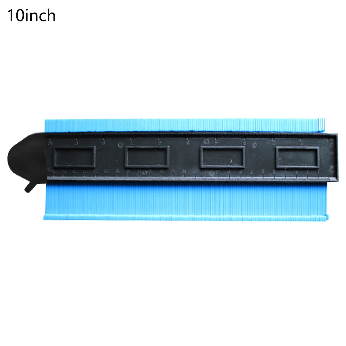 12/25cm Contour Gauge Profile Copy Gauge Ruler Metric Inch Marking Gauge Shape Duplicator Tiling Laminate Tiles Measuring Tool: 10inch with lock