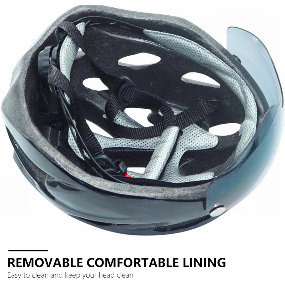 2020Cairbull Ultralight Cycling Helmet With LED Light Visor Goggles Bike Taillight Intergrally-molded Mountain Road MTB Helmets