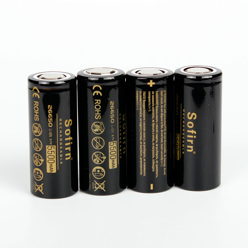 Sofirn 3.7V 26650 5500 Mah Batterij 5C Hoge Capaciteit Ontlading Lithium Batterij Li-Ion Batterijen Voor Led Zaklamp