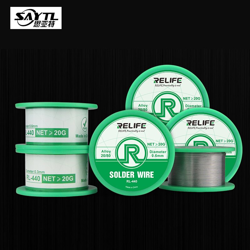 Original Mechanic Rosin Core Solder Wire 0.3mm 0.4mm 0.5mm 0.6mm 40g Low Melting Point Soldering Tin BGA Welding Tools