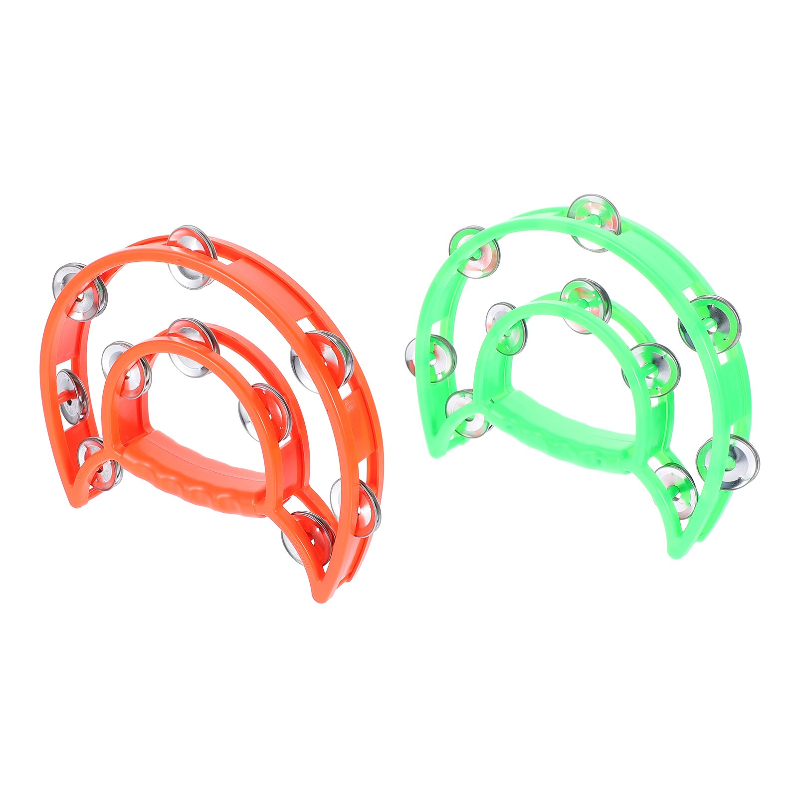 2Pcs Kids Hand Bell Musical Party Props Draagbare Hand Bell Willekeurige Kleur: Default Title