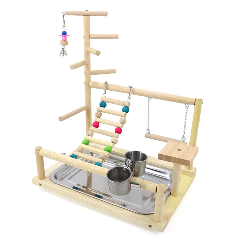 Support pour perchoir à oiseaux, jouets pour perroquets, exercice, mangeoire, Center d&#39;activité pour les oiseaux, perroquet, Conure, Cockatiel