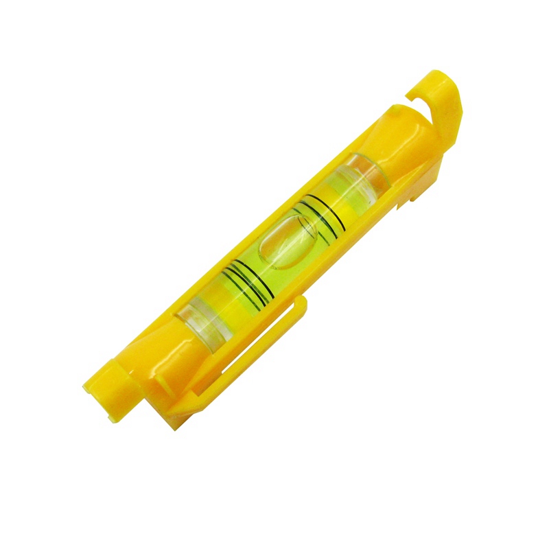 (10 stuks/partij) qase mini waterpas hangende lijn waterpas waterpas flesje rood/geel
