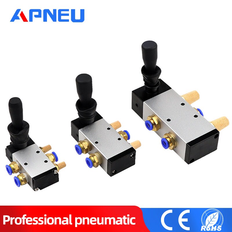 Interrupteur de vanne d'air manuel clé à main 4 h 210-08 4 h 310-10 4 h 410-15 commande pneumatique tirette 1/4 " 2 positions 5 ports plaque d'inversion