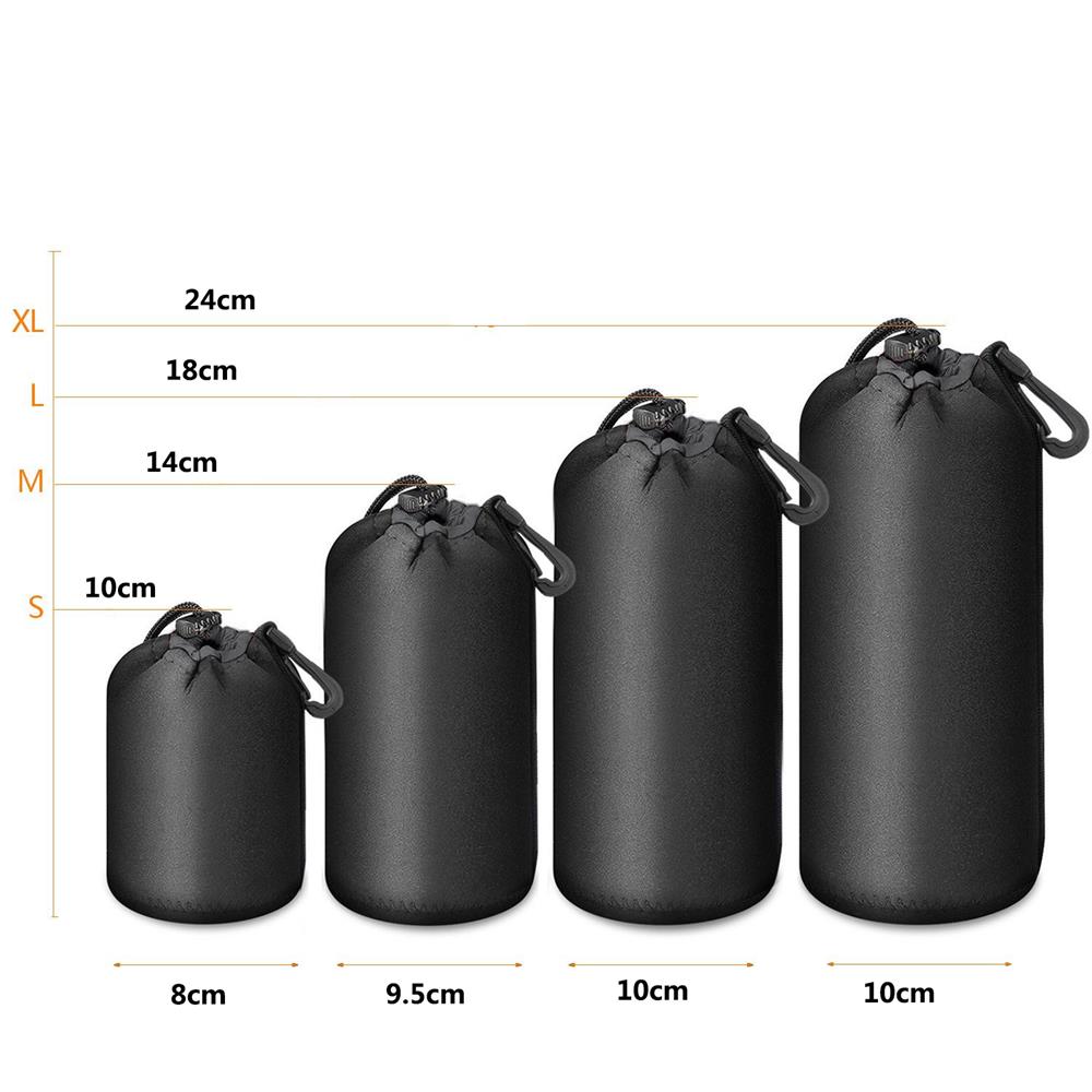 3mm Waterdichte Universele Matin Neopreen Zachte Video Camera Lens Pouch Bag Case Full Size SML XL Camera lens Protector