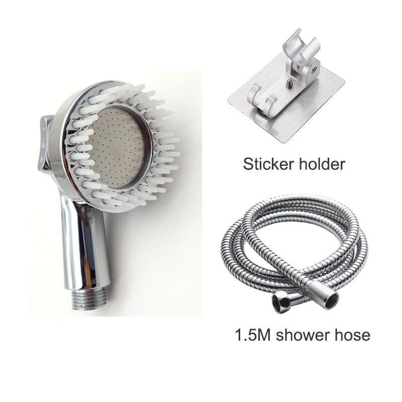 Zloog Beauty Salon Shower Head High Pressure Faucet External Short Showerhead with Comb: Set 2