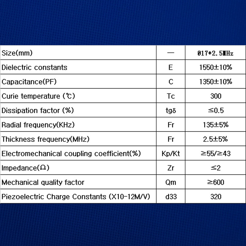 Ultrasone Piëzo-Elektrische Keramische Disc 17x2. 5MHz-PZT4 Piezo Disc Pzt Kristallen Sensor Element Pzt Schoonmaken Zender Chips