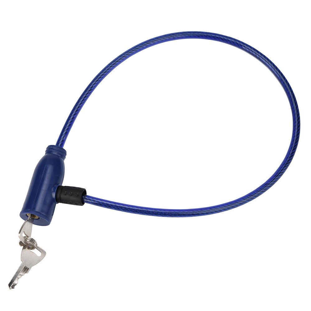 Cable antirrobo para ciclismo de 8x640mm, candado de seguridad para patinete, con 2 llaves, accesorios de bicicleta de ciclismo al aire libre #20
