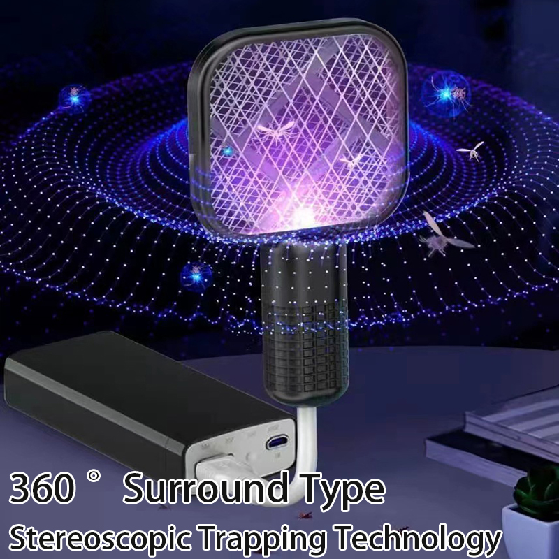 Usb Mug Swatter Trap Ongediertebestrijding Elektrische Schok Mini Muggenmoordenaar Lamp Draagbare Uv Licht Bug Zapper Zomer