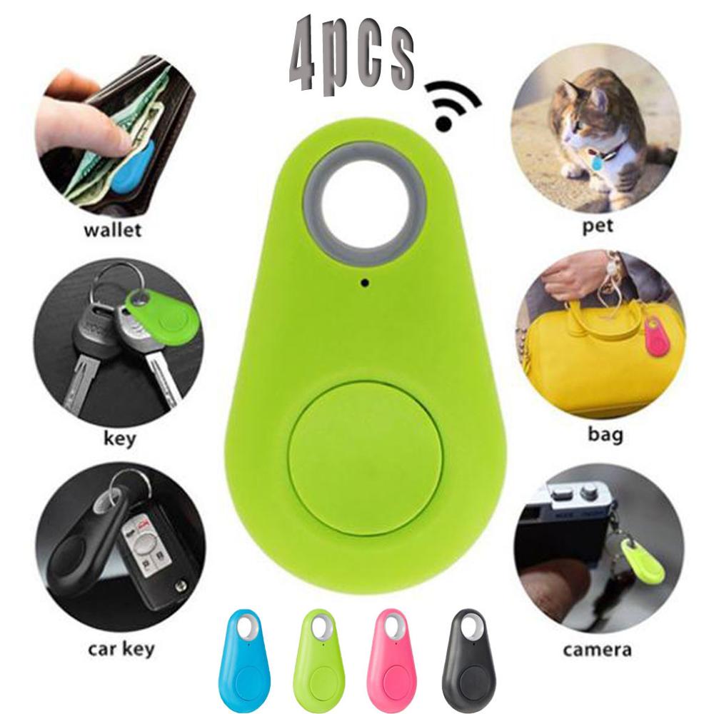 4 Pcs GPS Key Finder Smart Locator for Keys Pets Phones Wallets Bags Car Bluetooth Tracer Keys Kids Finder Equipments 5.6