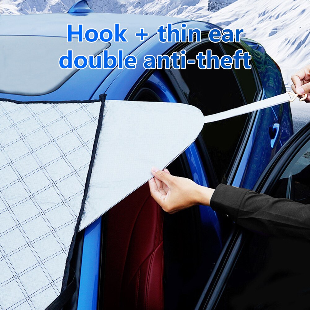 Aluminum Foil Automobile Sunshade Cover Car Windshield Snow Sun Shade Waterproof Protector Cover Car Front Windscreen Cover