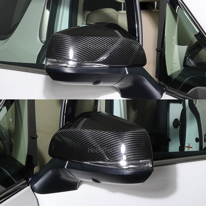 For Toyota Alpha Rearview Mirror Cover Alphard Vellfire 30 Series Twin Engine Willfa Carbon Fiber Rearview Mirror Cover: Default Title