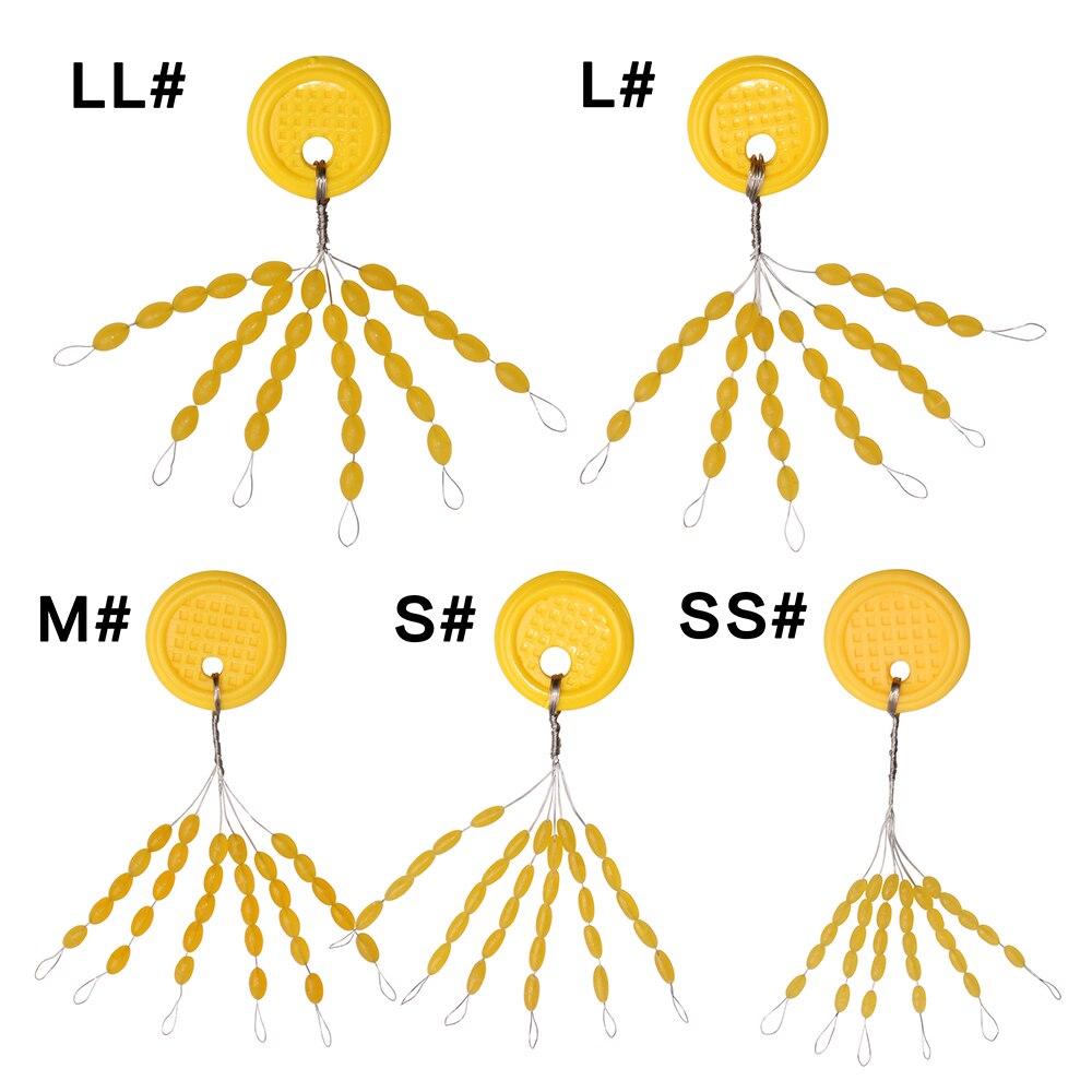 150Pcs Rubber Float Stops Fishing Bobber Line Stopper Space Beans Fishing Rig Tackle lure Fishing Accessories