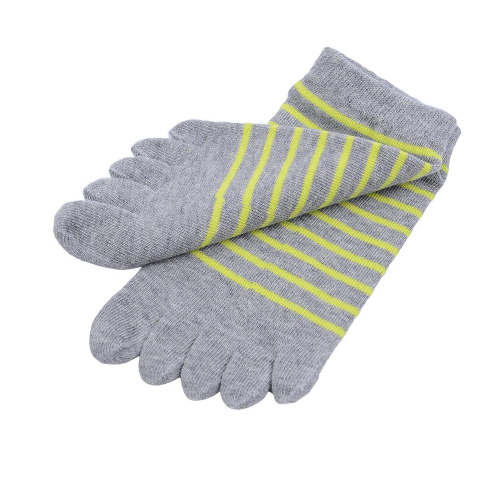 Vrouwen Teen Sokken Toevallige Katoen Streep Vijf Vinger Low Cut Sokken 5 Vingers Leuke Streep Aparte Tenen Sokken mode: Gray